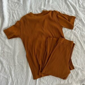 Dressed In Lala Burnt Orange Playsuit